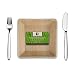 Naturally Chic 7” Square Disposable Palm Leaf Bowls - 25 Pack - Small Dinnerware Set - Eco-Friendly, Biodegradable & Compostable - Ideal for Weddings, Parties, Home Use, Events