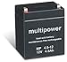 Produktbild akku-net Bleiakku (multipower) MP4,5-12, 12V, Lead-Acid