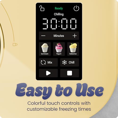 Image of Iceman by Chefman Trio Ice Cream Maker | No Pre-Freezing with Built-In Compressor | for Ice Cream, Froyo, Sorbet, Sherbet, Italian Ice, Frozen Yogurt & More | (2) 20oz Containers & Lids