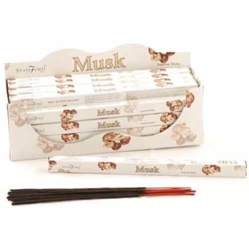 Stamford Inc. Incense Stick Stamford Premium Hexagonal Musk 6 Packs Containing 20 Sticks