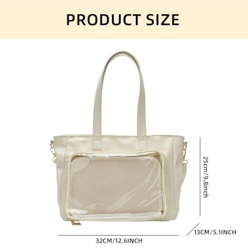 Sac de grande capacité transparent résistant à l'eau pour étudiante