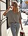 Totatuit Oversize Maternity Short Sleeve Shirt Fashion Tops for Women Trendy V-Neck Soft Tunic Khaki 3XL