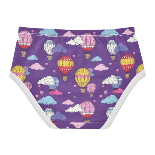 Girls' Underwear Vintage Hot Air Balloon Cotton Stretch Comfort Toddler Panties2