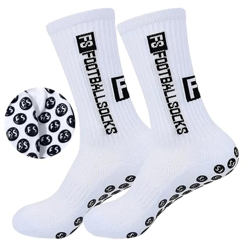 Image of Anti-Slip Sports Socks with Rubber Grip - High-Tech Breathable Cricket, Football, Yoga Socks for Men & Women | Athletic Socks for Gym, Running