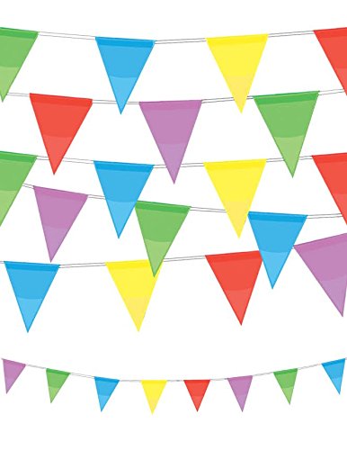 30YFDPB - Festone con bandierine in confezione