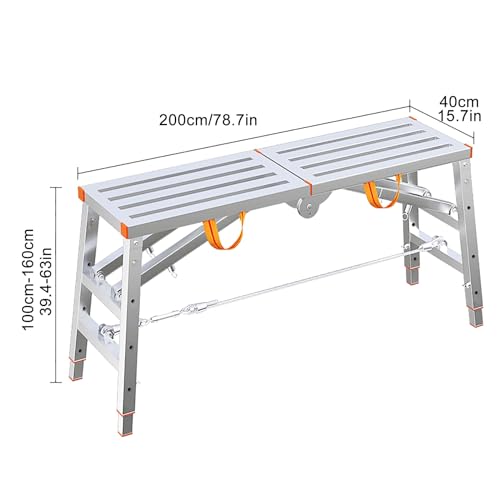 Échelle de plate-forme réglable pour peindre sans risque de chute