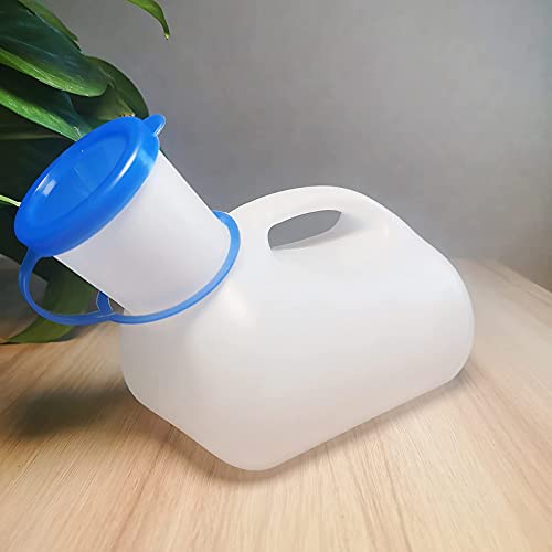 Heren Urinoir-1000ML Wit Met Hoes Smaakloos Gemakkelijk Te Reinigen Herbruikbaar Voor Oudere Mannen Kinderen Bedlegerig… - Image 5
