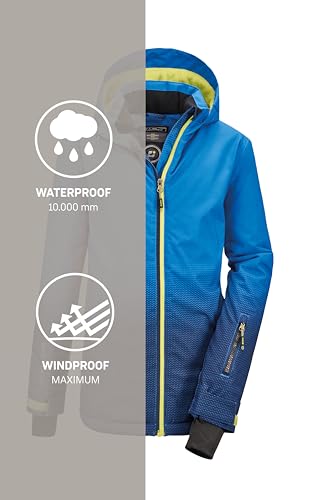 Killtec Jungen Lynge Bys Jckt Funktionsjacke Mit Kapuze Und Schneefang, Royal, 164 EU