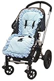 Baby Doll Bedding Heavenly Soft Minky Stroller Covers, Blue