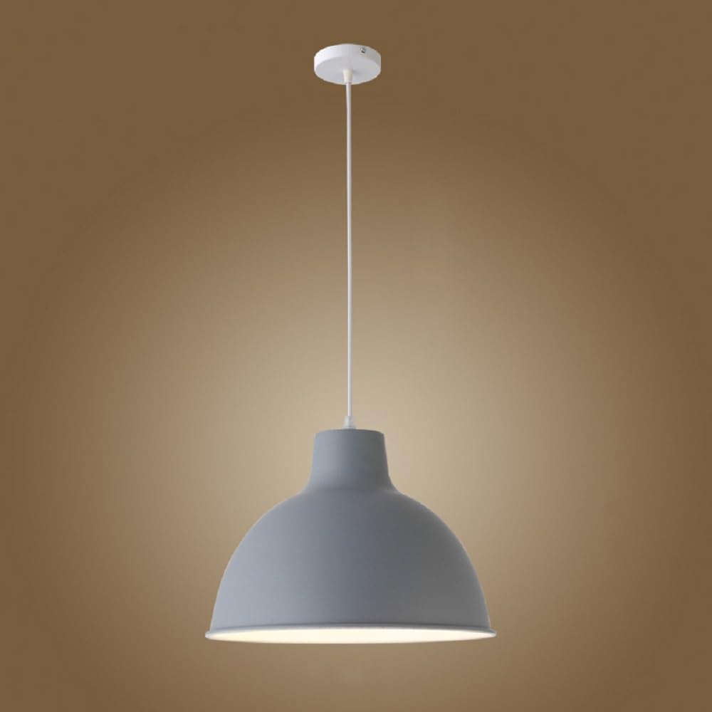 Suspension îlot de cuisine en aluminium haut de gamme luminaire moderne gris mat épuré