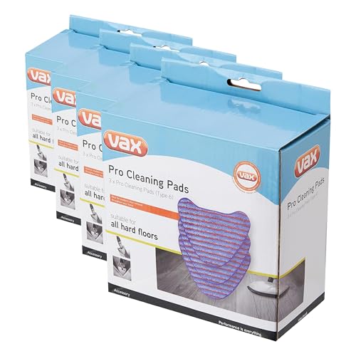Image of Vax 1-1-132319-00 Genuine Pro Cleaning Pads, Blue (Pack of 4)