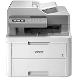 Brother Color MFC-L3710CW All-in-One Wireless Laser Printer, White - Print Copy Scan Fax - 3.7' LCD Touchscreen Display, 19 ppm, 600 x 2400 dpi, 8.5 x 14, 50-Sheet ADF, DAODYANG