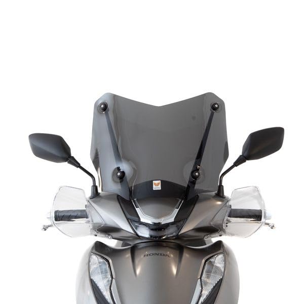 ISOTTA PARABREZZA CUPOLINO VISIERA PARAVENTO SCHERMO ESTIVO ISOTTA COMPATIBILE CON HONDA SH 125 150 350 I 2020 2021 2022 2023 2024 MODELLO GRIGIO SCURO
