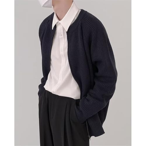 Men's Zip Up Cardigan Sweaters Casual Knit Cardigan Sweater for Men Regular Loose Fit Full Zip Sweater4
