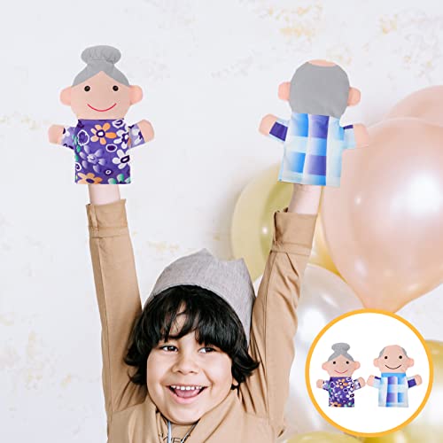 STOBOK 2 Pcs Fantoches De Mão Da Família Fantoches De Mão Membros Da Família Fantoches De Mão Para C