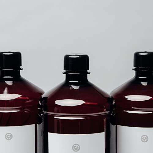 Frascos Âmbar Dispenser Lavanderia 1 Litro Sabão Líquido Amaciante Alvejante Organização Minimalista