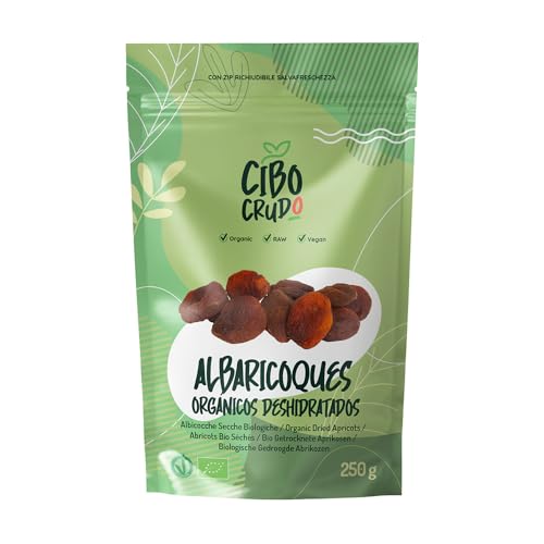 Albaricoques Secos Orgánicos - 250g. Albaricoque Seco Natural sin Azúcar Sulfurar y sin Hueso. Ecológicos sin Aditivos.
