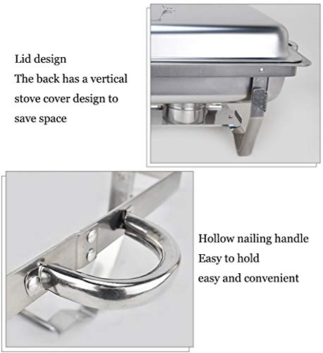 HSBAIS Speisenwärmer Buffetwärmer, 9,5 Qt Rechteckig Wärmebehälter Edelstahl Chafing Dish für Buffets, Caterer, Empfänge… – Bild 4