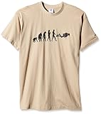 Shirtzshop Erwachsene T-Shirt Original Taucher Evolution, Beige, L, sshop-evodive-t