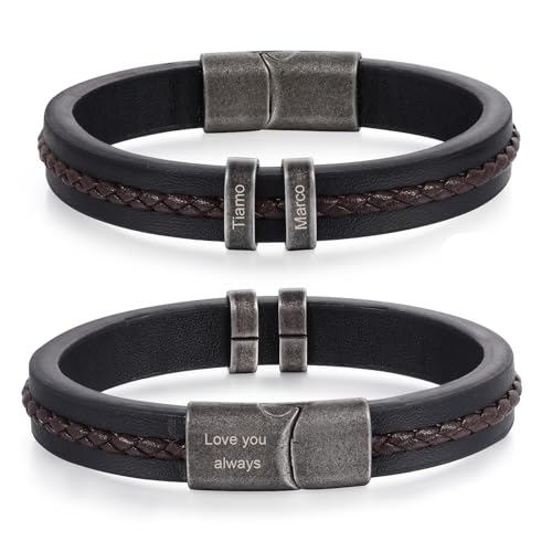 Custom Men’s Leather Bracelet