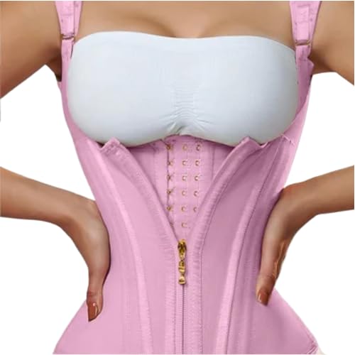 (Size M) Generic Jessica Colombian Sexy Double Compression Comfort Slimming Shaper Waist Trainer in Beige, Pink, Black for Women