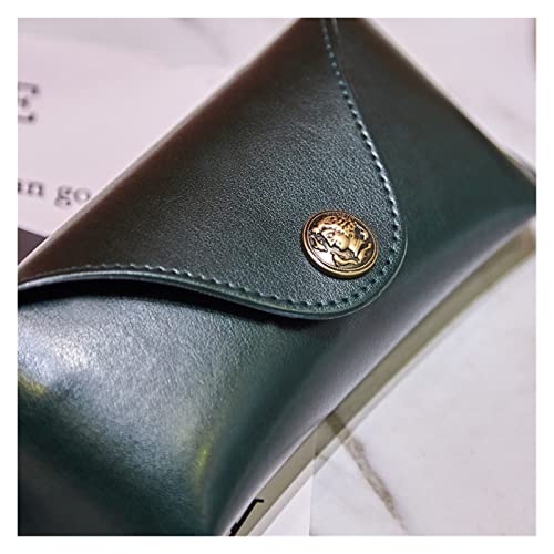 Étui à lunettes en cuir marron style rétro un cadeau élégant et utile