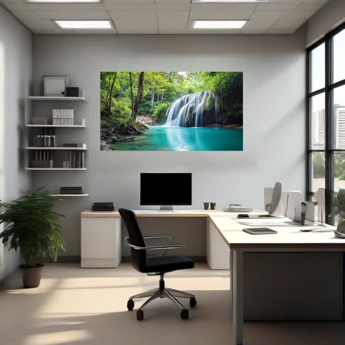Vinilo pared de cascada para crear un oasis de relajacion en el bano de casa 4