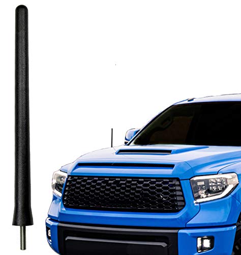 AntennaMastsRus - Short Rubber Antenna fits Toyota Tundra (2000-2020) - USA Stainless Steel Threading - The Original 6 3/4 Inch Accessories - Car Wash Proof - Internal Copper Coil