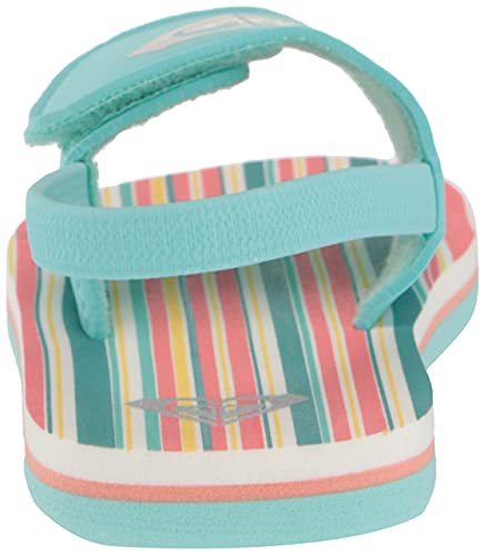 Image of Roxy Girl's TW Finn Sling Back Flip Flop Sandal Sandal, NAVY DREAM, 7 M M US Toddler