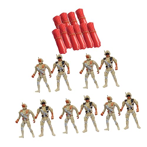 NAMOARLY 10pcs Boys and Girls Parachute Soldiers Toys Army Toys for Boys Girls Outdoor Fun Random Color