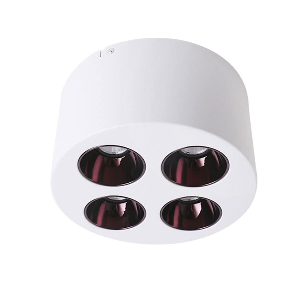 Plafonnier intérieur à LED cylindre downlight alu anti-éblouissant salon