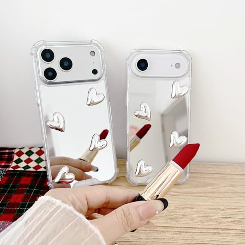 Coque iPhone 17 Pro antichoc transparente avec miroir de maquillage - 7