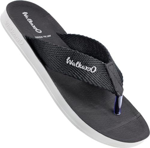 WALKAROO WG5002 Mens dailywear and regular use sandals for Indoor & Outdoor -Black