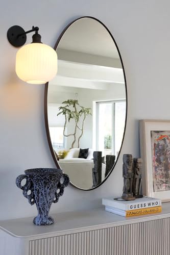 Image of Pathson Modern Wall Sconce Lamp Milk White Round Glass, Hardwired Frosted Vintage Wall Vanity Light Fixture for Farmhouse Living Room Bedroom Bathroom Loft