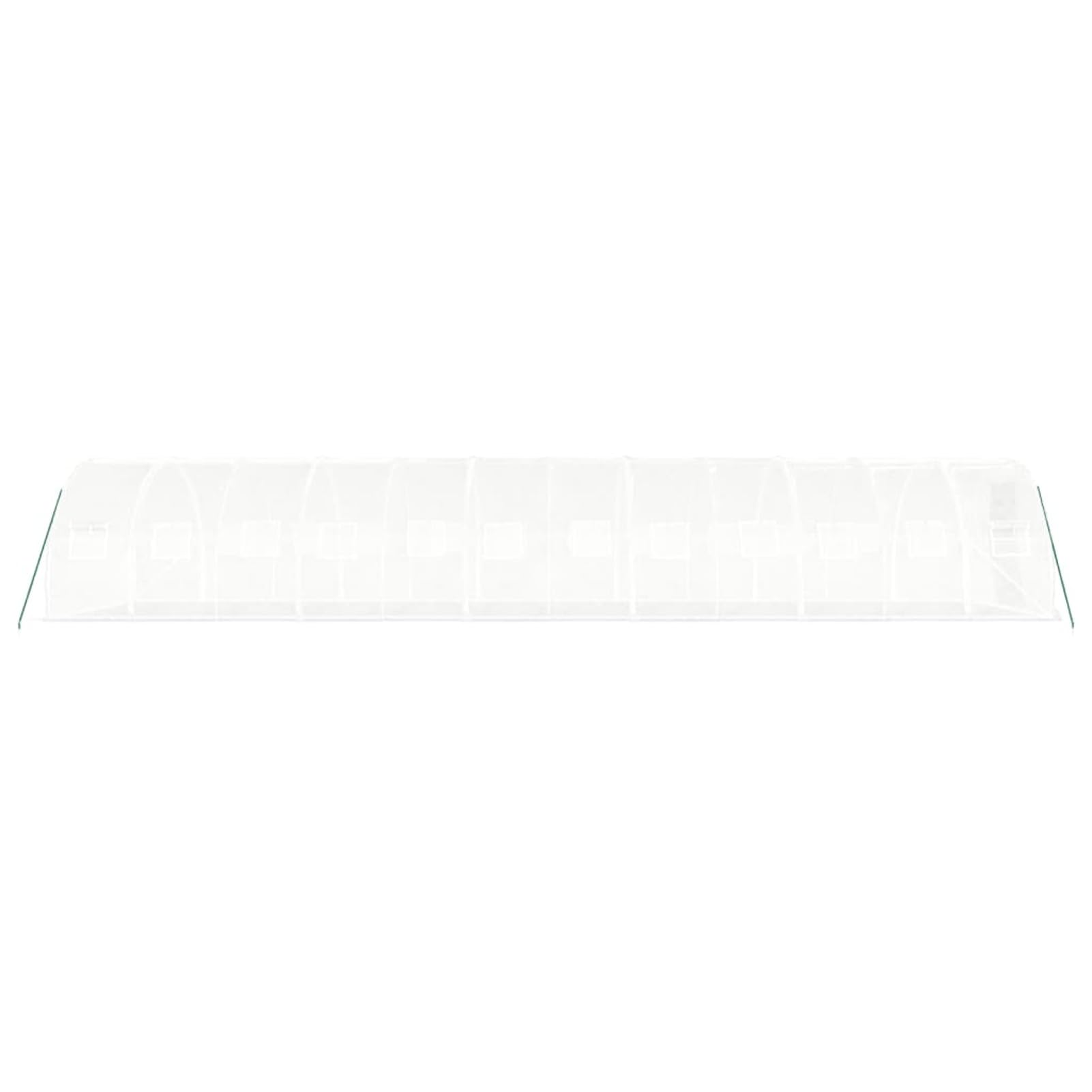 SECOLI Szklarnia foliowa, odporna na warunki zimowe, tunel foliowy, szklarnia ze stalową ramą, biała, 36 m², 12 x 3 x 2 m, szklarnia tunelowa, szklarnia, zimowa, odporna na mróz