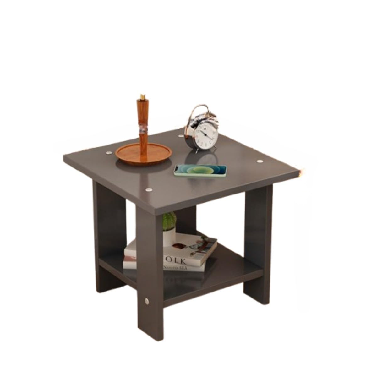 Amazon｜Sdvieuk ローテーブル サイドテーブル 2段 大容量 木製 ナイト