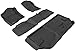 3D MAXpider Custom Fit KAGU Floor Mat (BLACK) for 2007-2014 CHEVROLET SUBURBAN - 1ST ROW 2ND ROW 3RD ROW
