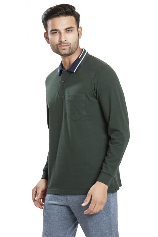 Image of Celsius Men's Polo Collar Full Sleeve T Shirt