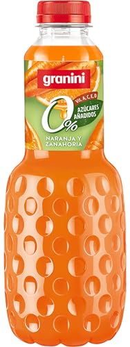 Granini - Bebida de frutas Naranja, Zanahoria y Uva a partir de Zumo de frutas Sin azúcares añadidos 1L Clásicos Mix