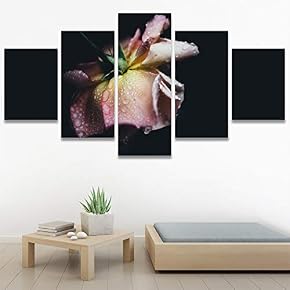 SIGNWIN 5 Panel Canvas Wall Art Flora Snapshot...