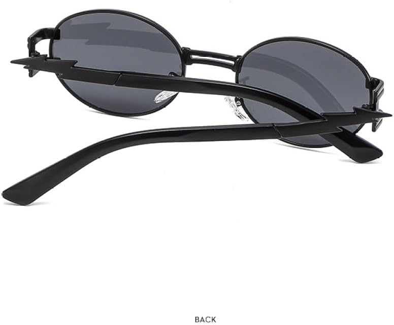 MUTYNE Lightning Round Sunglasses Men Punk Sun Glasses Eyewear UV400 Shades Female