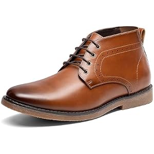 Bruno Marc Men's Classic Dress Casual Derby Oxfords Chukka Boots 9.5 Brown