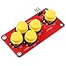 Produktbild HALJIA AD Tastatur Simulieren elektronische Bausteine, 5 Tasten, Modul Analog-Taste Kompatibel mit Arduino Sensor Expansion Board