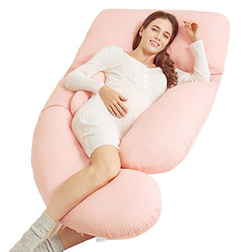 TEmkin Almohada Corporal Almohada de Maternidad, Funda de Almohada con Cremallera, Soporte para el Cuerpo, Almohada en Forma de G, Almohada de Lactancia multifunción (Estilo 9)