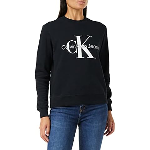 Calvin Klein Jeans Damen Sweatshirt Core Monologo ohne Kapuze Cover