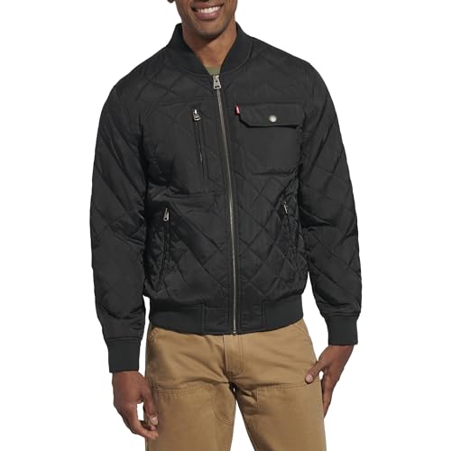 Levi's Mens Men's Diamond Quilted Bomber Jacket