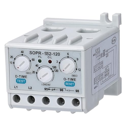 Relé electrónico SOPR-SS2-220 de sobrecarga con motor protector AC y rango de 10-120A 4