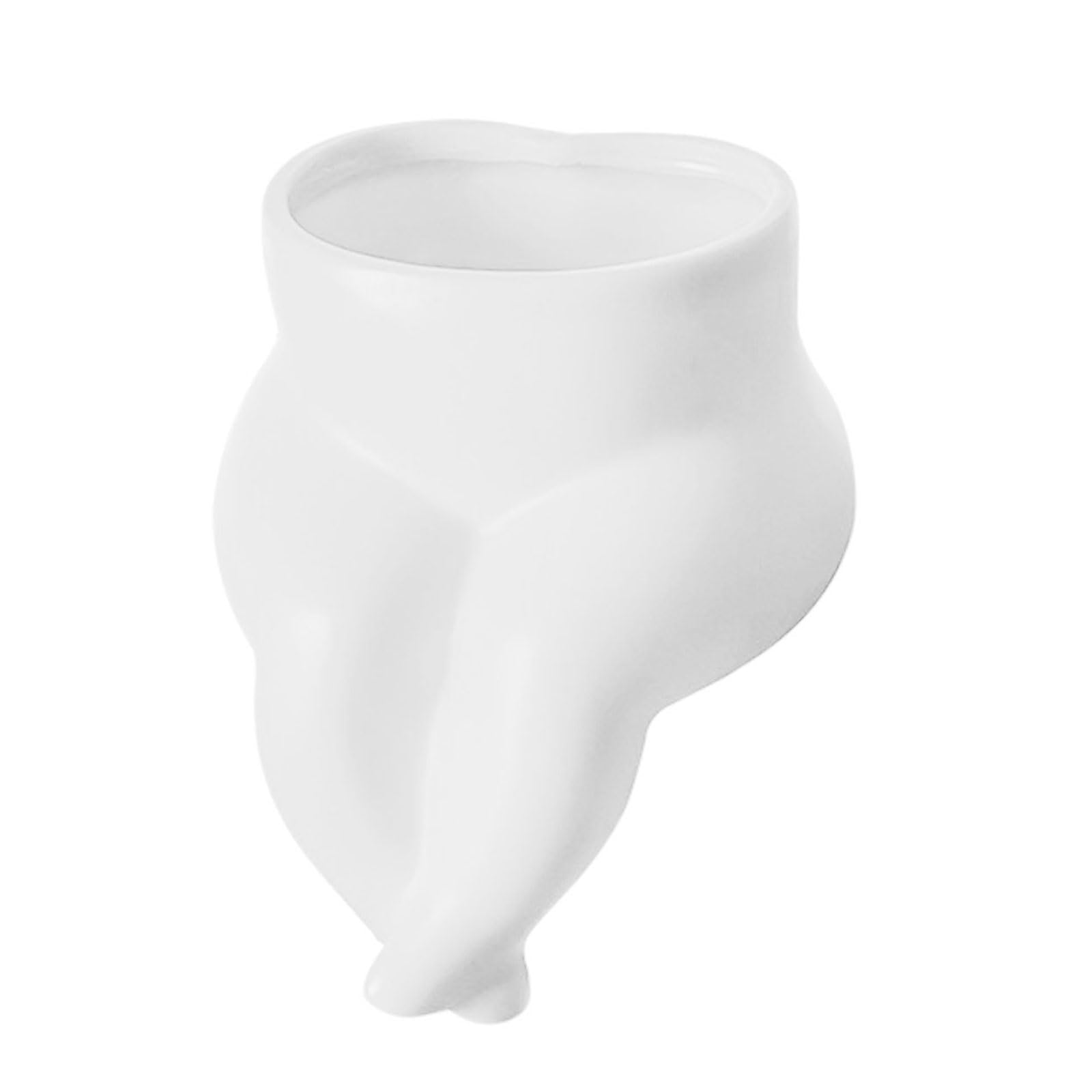 Sculptural Vases for Flower Arrangements Desktop Storage Home Decorative Piece Contemporary Plump Legs Pots