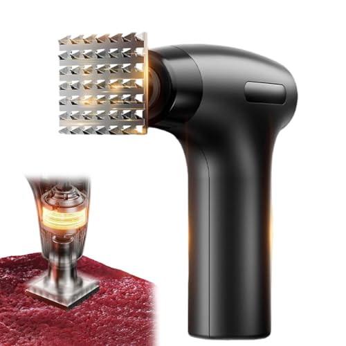 Battitrice Per Carne In Acciaio Inox, Batticarne Elettrico, Macchina Batticarne Portatile, 5 Velocità Regolabili E Aghi In Acciaio Inox 304, Rilevamento Automatico Della Pressione, Per Cucine