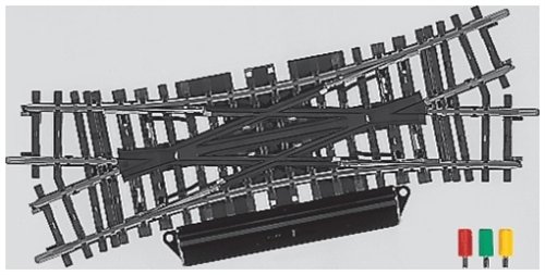 Preisvergleich Produktbild Märklin 2260 - Doppelkreuzungsweiche r424,6 mm, Inhalt 1 Stück